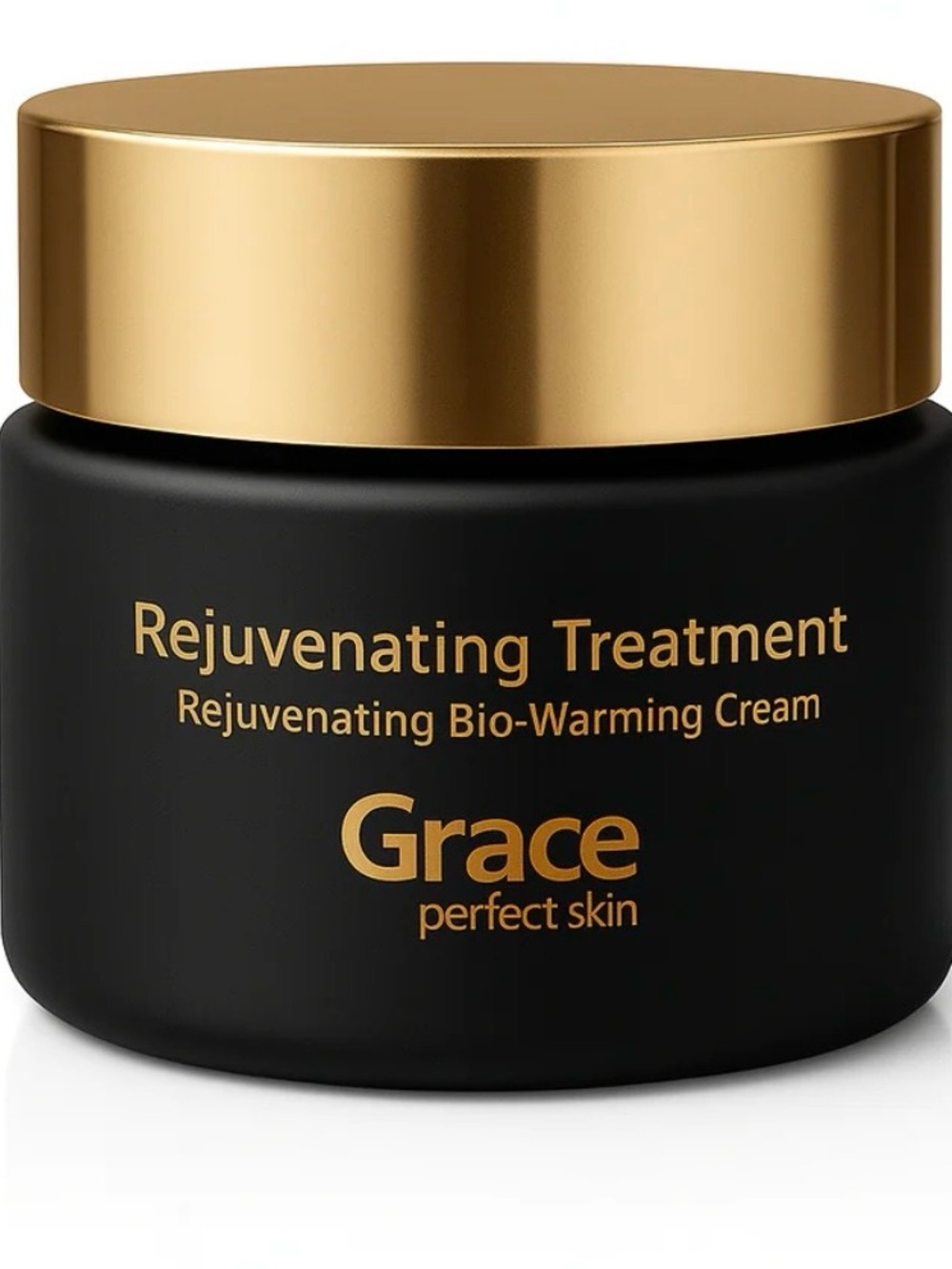 Grace Skin Cream Jar in Black and Gold